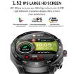 T95 1.52" BT5.0 Smart Sport Watch & Earbuds, Health Monitor (Silver) - 5
