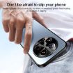 Xiaomi 14 Ultra R-JUST RJ-61 Silver Electroplating Phone Case with Holder - 7
