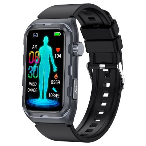 TK79 1.47" IP68 Waterproof Smart Watch - ECG, Glucose, Oxygen, Uric Acid - 1