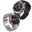 LEMFO ELF3 1.39" TFT Round Screen Smart Watch with Steel Strap, Silver - 2