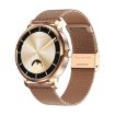 LEMFO LF35 Smart Watch Gold - 1.43" AMOLED, Steel Strap, Blood Oxygen - 1