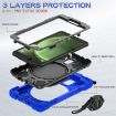 Samsung Galaxy Tab Active5 X300 Silicone Hybrid Case with Strap - Blue - 4