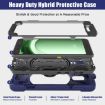 Samsung Galaxy Tab Active5 X300 Case with Strap - Navy Blue Silicone Hybrid - 3