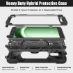 Samsung Galaxy Tab Active5 X300 Case with Strap - Black Silicone Hybrid - 3
