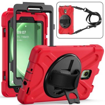 Samsung Galaxy Tab Active5 X300 Red Case with Strap & Rotary Grip - 1