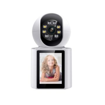 ESCAM QF104 3MP Indoor WiFi Camera with Humanoid Detection & Alarm, US Plug - 1