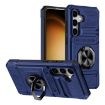 Samsung Galaxy A15 5G Shockproof Card Case with Ring Holder - Blue - 1