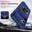 Samsung Galaxy A15 5G Shockproof Card Case with Ring Holder - Blue - 3