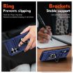 Samsung Galaxy S24+ 5G Shockproof Card Case with Ring Holder - Blue - 7
