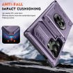 Samsung Galaxy S24 Ultra 5G Shockproof Card Case with Ring Holder Purple - 3