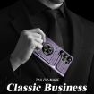 Samsung Galaxy S24 Ultra 5G Shockproof Card Case with Ring Holder Purple - 4