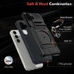 Samsung Galaxy A25 5G Shockproof Card Case with Ring Holder - Black - 5