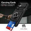 Samsung Galaxy A35 5G Shockproof Card Case with Ring Holder (Black) - 6