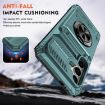 Samsung Galaxy A55 5G Shockproof Card Case with Ring Holder - Green - 3