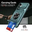 Samsung Galaxy A55 5G Shockproof Card Case with Ring Holder - Green - 6
