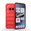 Magic Shield TPU + Flannel Case for Nothing Phone 2a - Red - 1