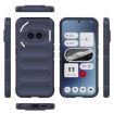Magic Shield TPU + Flannel Phone Case for Nothing Phone 2a - Dark Blue - 3