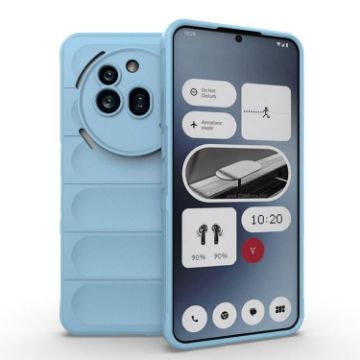 Nothing Phone 3a Pro Magic Shield TPU + Flannel Case Light Blue - 1