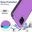 Samsung Galaxy A22 5G Phone Case, 2 in 1 PC + TPU, Purple - 3