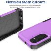 Samsung Galaxy A25 5G Phone Case, 2 in 1 PC + TPU, Purple - 2