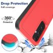 Samsung Galaxy A25 5G Red Phone Case - 2 in 1 PC + TPU Cover - 3