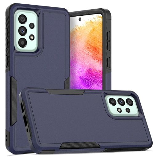 Samsung Galaxy A73 5G Phone Case, 2 in 1 PC + TPU, Dark Blue - 1