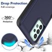 Samsung Galaxy A73 5G Phone Case, 2 in 1 PC + TPU, Dark Blue - 3