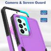 Samsung Galaxy A73 5G Phone Case, 2 in 1 PC + TPU, Purple - 5