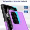 Samsung Galaxy S23 Ultra 5G Purple 2 in 1 PC TPU Phone Case - 4