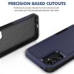 Samsung Galaxy A34 5G Phone Case, 2 in 1 PC + TPU, Dark Blue - 2