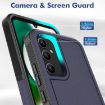 Samsung Galaxy A34 5G Phone Case, 2 in 1 PC + TPU, Dark Blue - 5