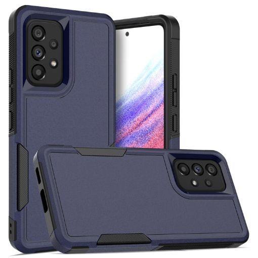 Samsung Galaxy A53 5G Phone Case, 2 in 1 PC + TPU, Dark Blue - 1
