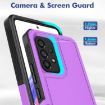 Samsung Galaxy A53 5G Phone Case, 2 in 1 PC + TPU, Purple - 5