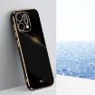 OPPO Reno14 5G Global XINLI 6D Electroplate TPU Case - Black - 1