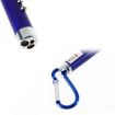 Mini LED Flashlight Torch Keychain - 2 PCS Blue Metal Shell for Hiking - 4