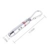 Mini LED Flashlight Torch Keychain - 2 PCS Silver for Outdoor Use - 2