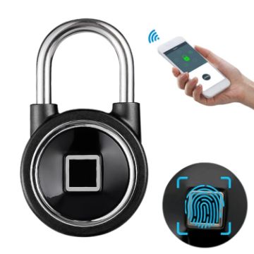 Waterproof Bluetooth Fingerprint Padlock - Remote Unlock for iOS/Android - 1