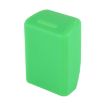 Green Safe Rubber Car Seat Belt Clips Locking Buckles Protective Cover - 3
