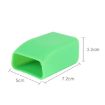 Green Safe Rubber Car Seat Belt Clips Locking Buckles Protective Cover - 6