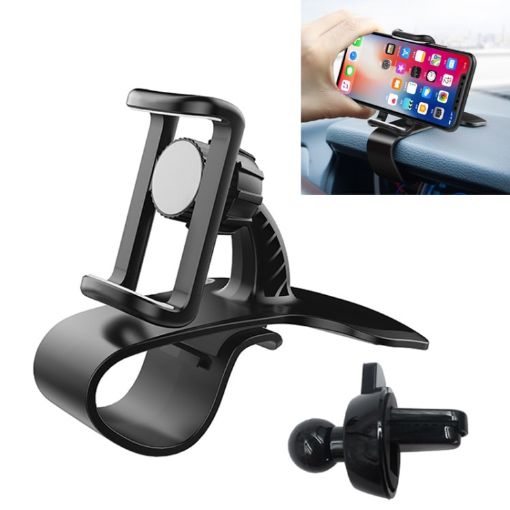 Car Mount Phone Holder - Multi-function Dashboard & Air Outlet Mount - 1