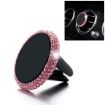 Pink Car Diamond Magnetic Air Outlet Phone Holder - Mobile Mount Accessory - 1