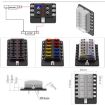 12-Slot Fuse Box Kit with LED Indicator for Auto, Car, Truck, Boat - 5