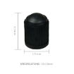 200 PCS Black Tire Valve Dust Caps for Bicycle & Car, 10mm Diameter - 7