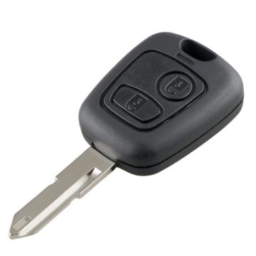 PEUGEOT 206 2-Button Remote Car Key with Chip & Battery, 433MHz - 1