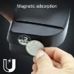 Multi-functional Grey Car Glasses Case with Card Slot - Flat Style - 5
