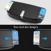Multi-functional Grey Car Glasses Case with Card Slot - Flat Style - 7
