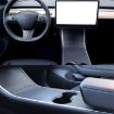 Tesla Model 3 Central Control Panel Sticker Matte Black Scratch-proof PVC - 8