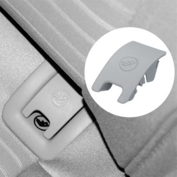 Audi A6 2013-2018 Grey Car Rear Child Seat Isofix Cover - 1