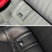 Audi A6 2013-2018 Grey Car Rear Child Seat Isofix Cover - 6