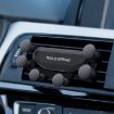 Black Car Air Outlet Gravity Mobile Phone Holder Bracket - Six-Claw Design - 1
